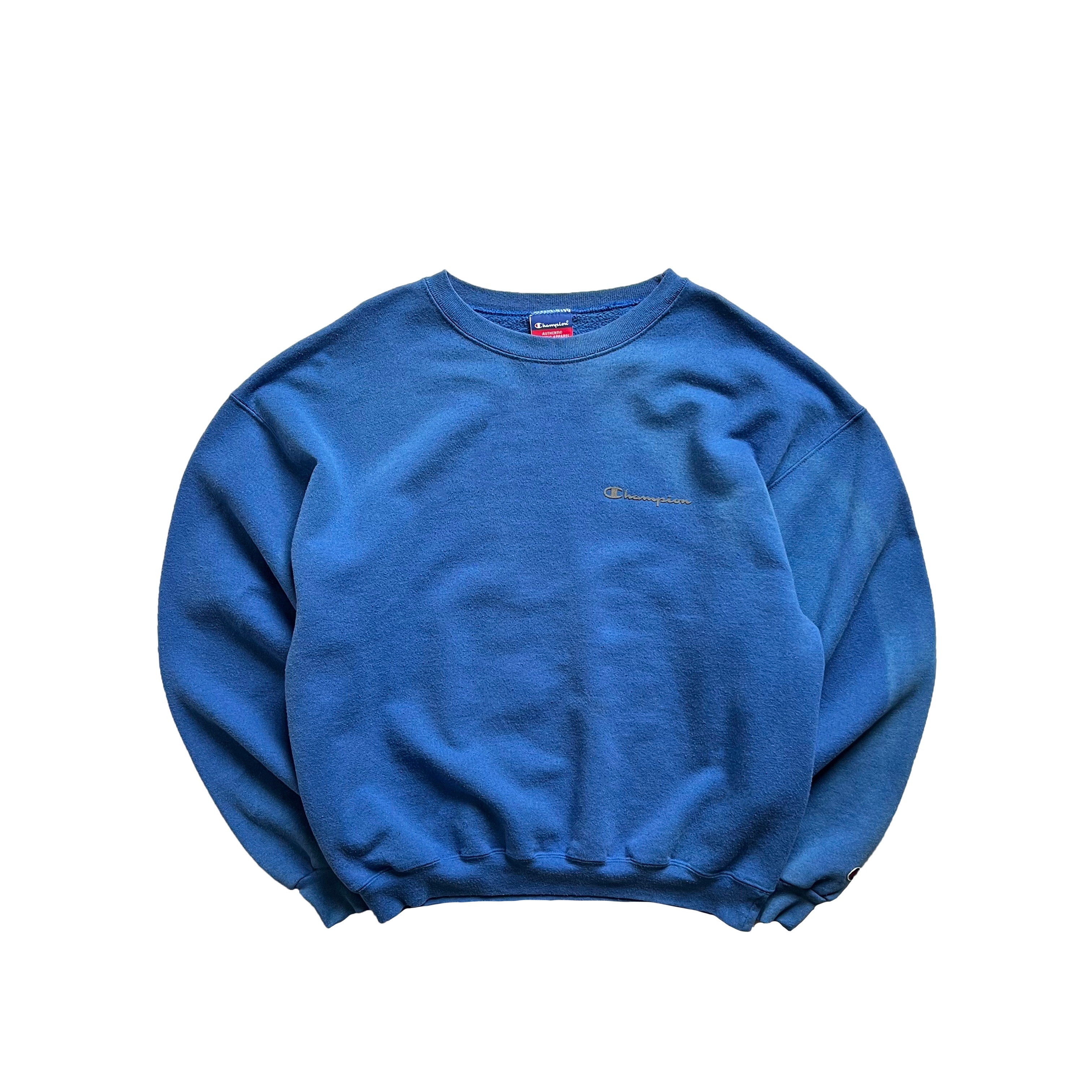 Champion crewneck hot sale sweatshirt blue