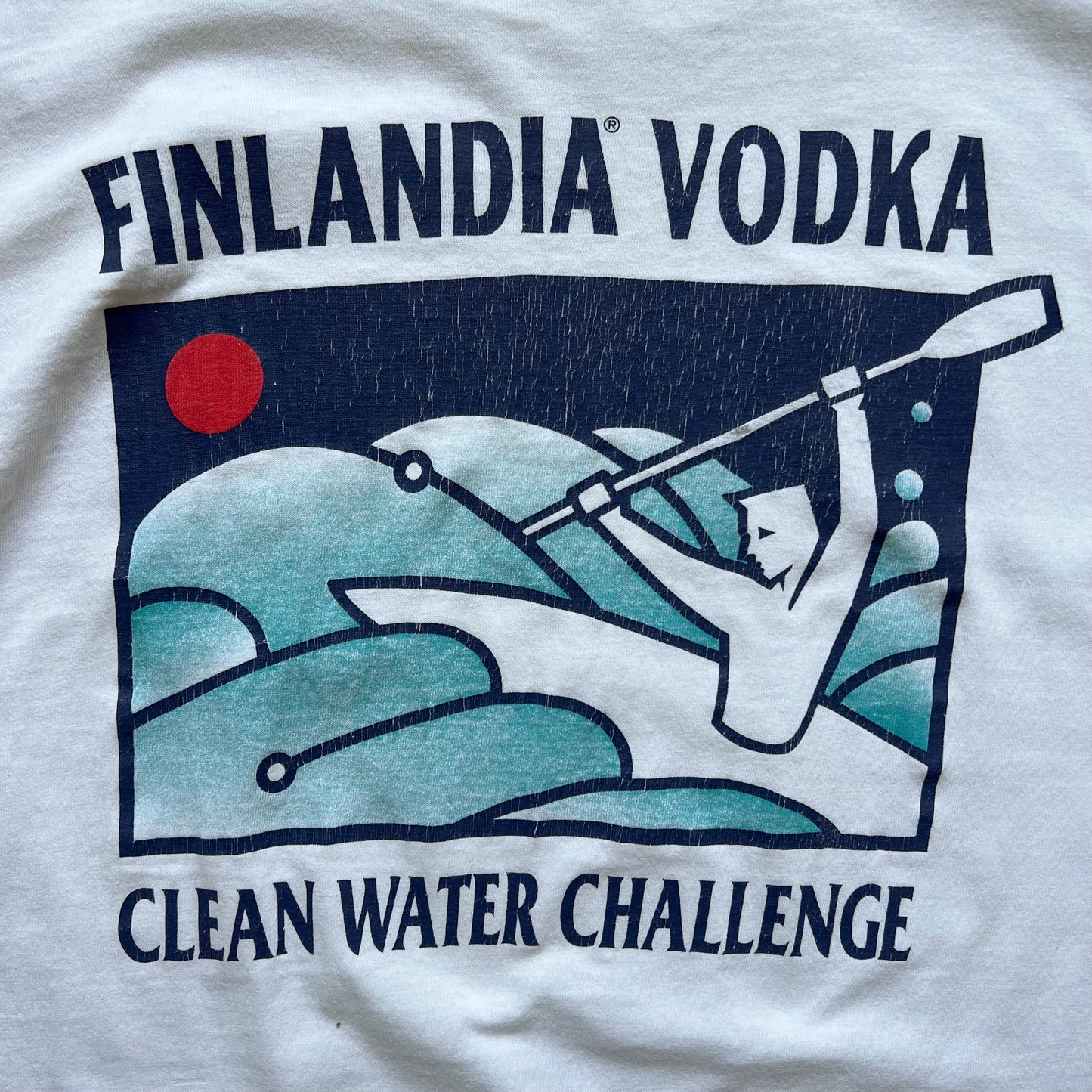 90's "FINLANDIA VODKA" AD T-SHIRT
