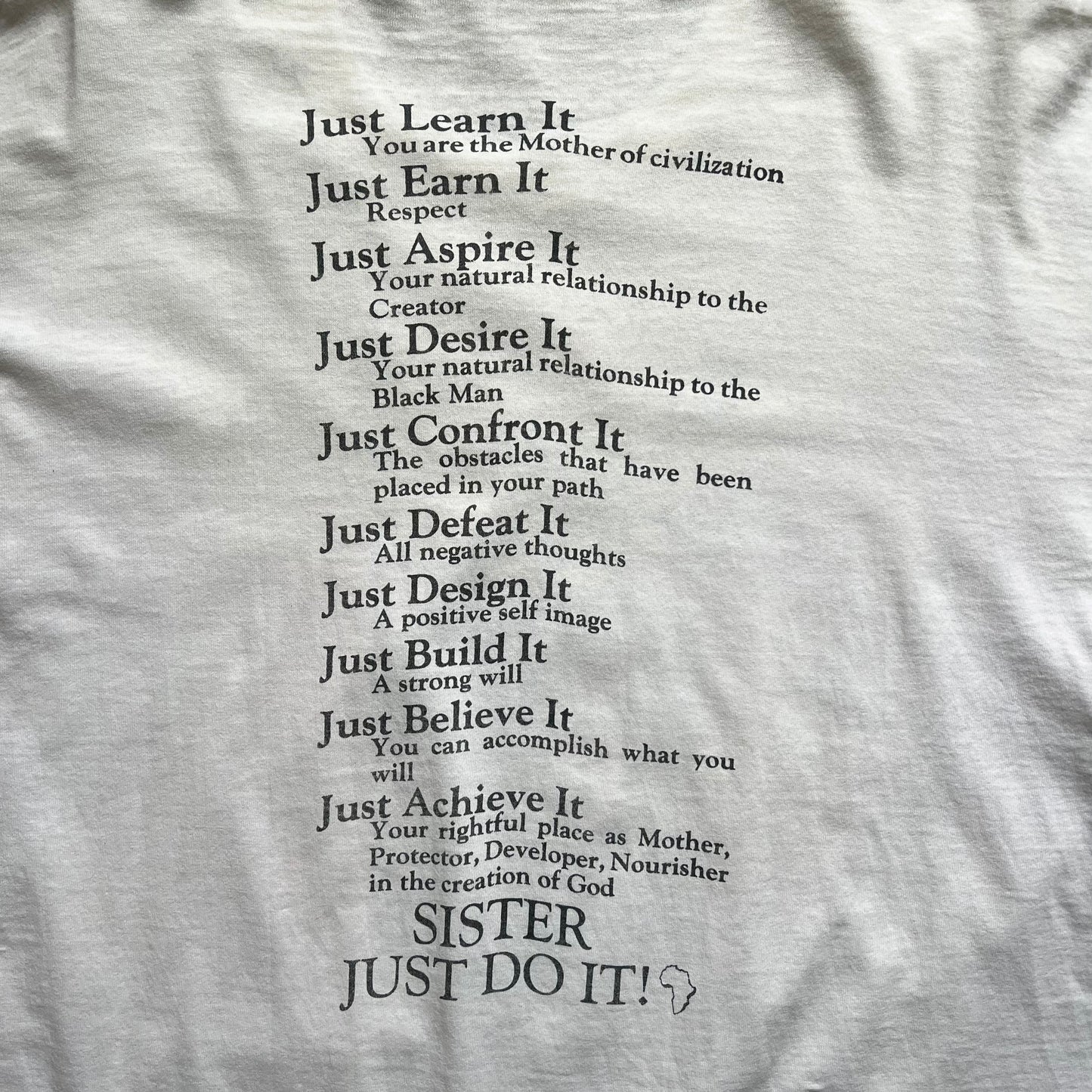 90's SISTERS JUST DO IT T-SHIRT