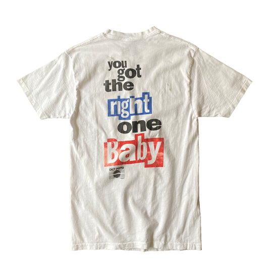 80’s DIET PEPSI "you got the right one Baby" AD T-SHIRT