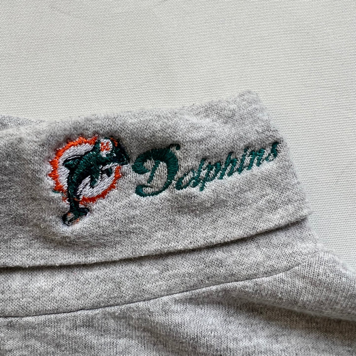 90's MIAMI DOLPHINS TURTLE NECK LONG SLEEVE T-SHIRT
