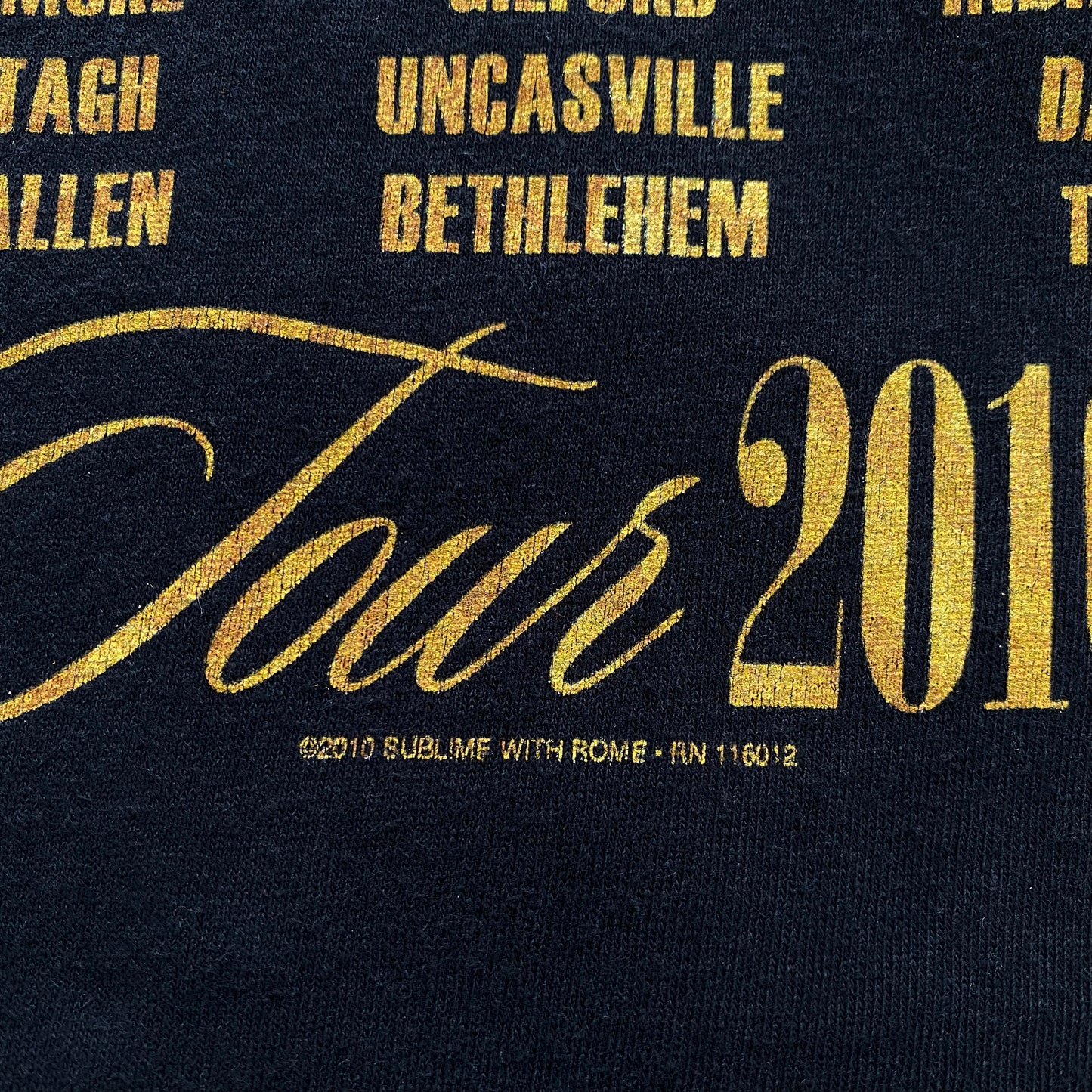 10's SUBLIME with Rome Tour 2010 T-SHIRT