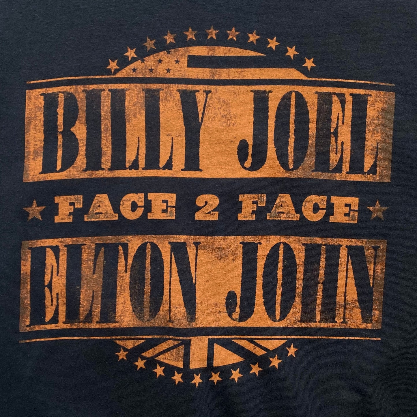 10's BILLY JOEL × ELTON JOHN "FACE 2 FACE" TOUR T-SHIRT