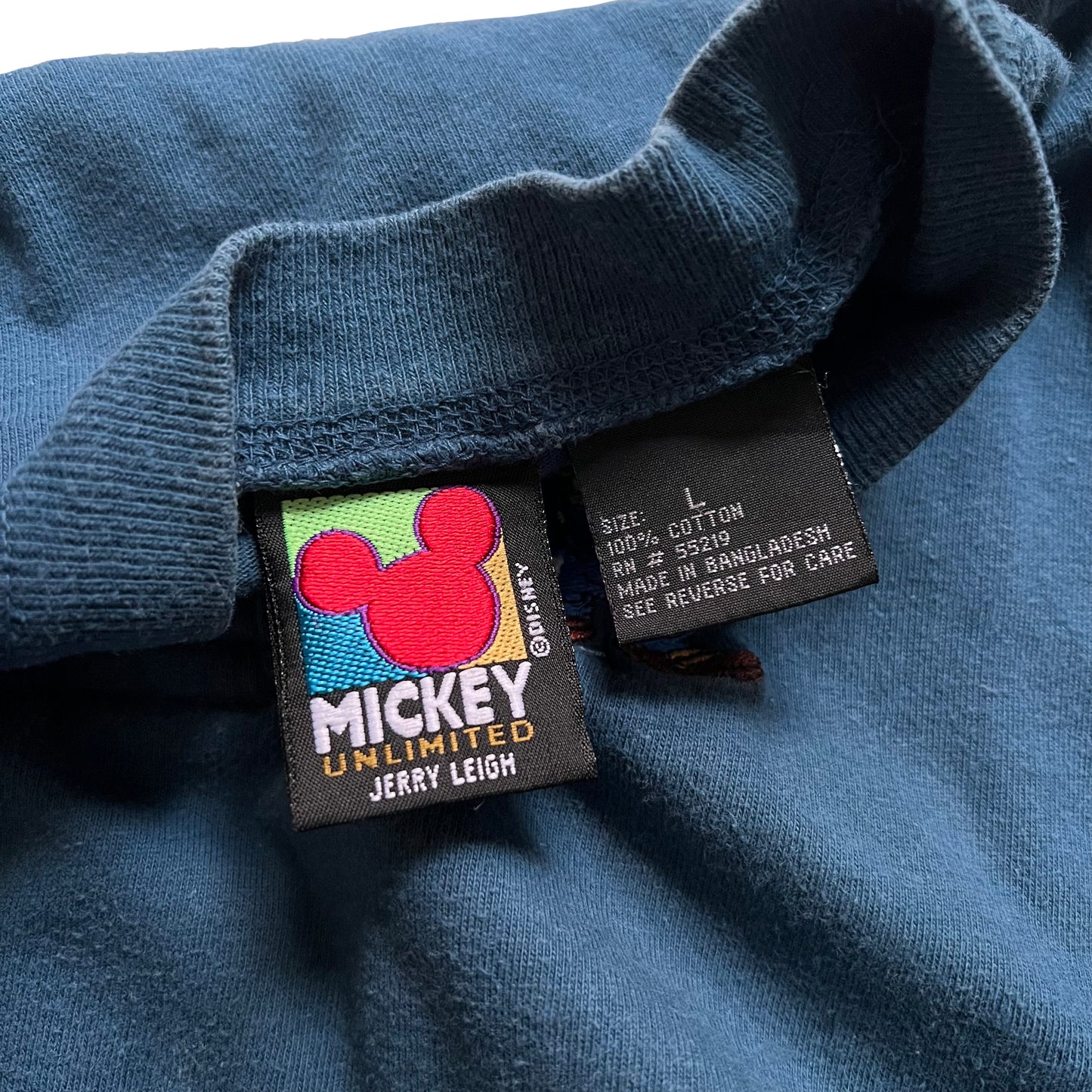 90's DISNEY "MICKEY & DONALD" HENLEY NECK LONG SLEEVE T-SHIRT