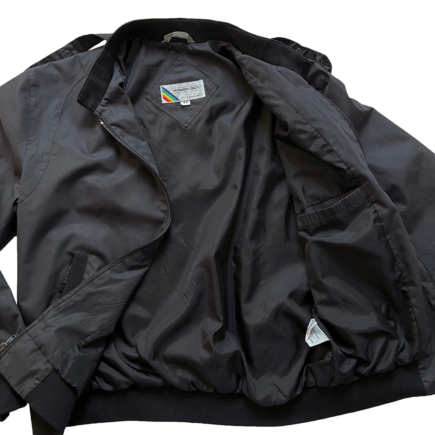 80's MEMBERS ONLY T/C SINGLE RIDERS JACKET