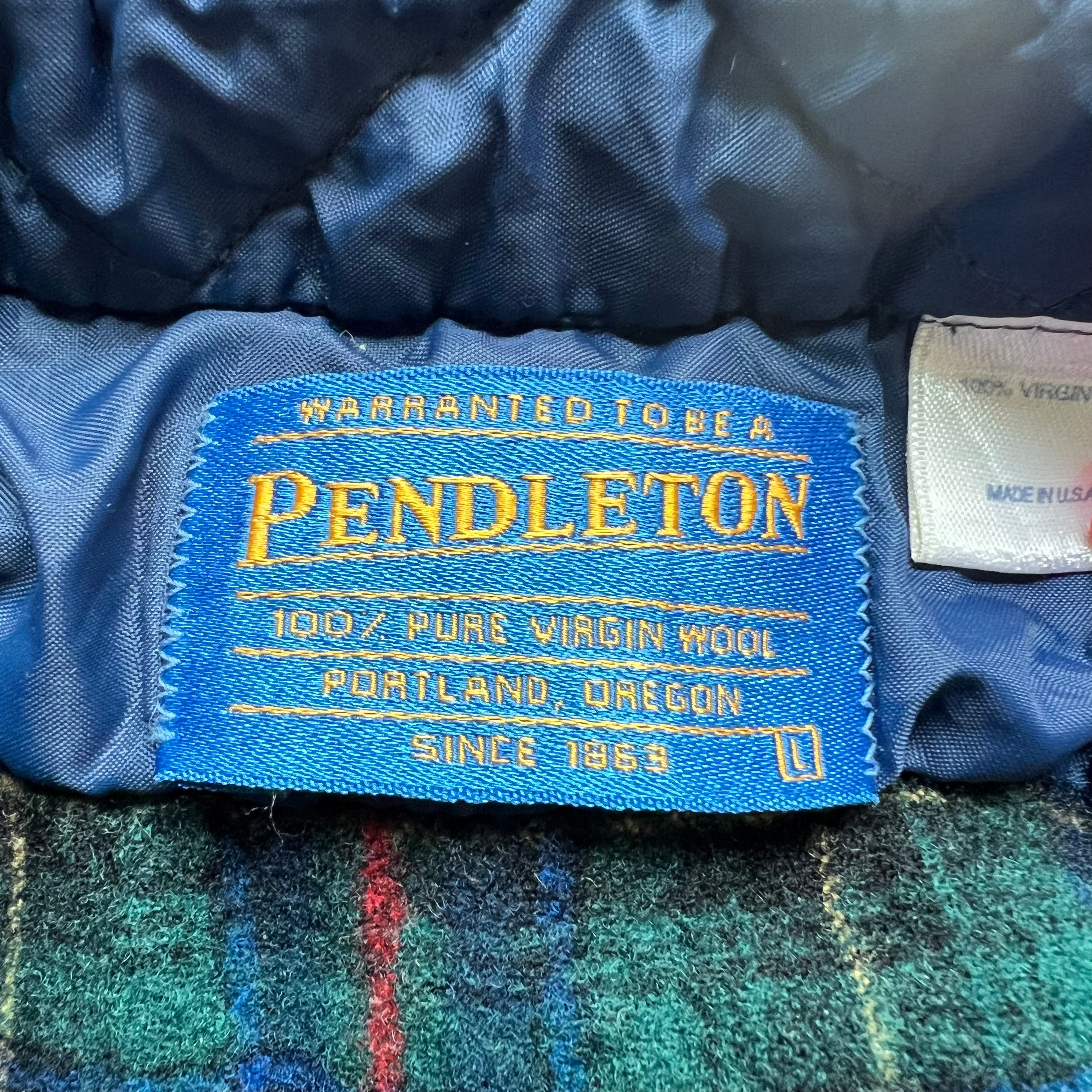 90's PENDLETON WOOL B.D SHIRTS タグ付 US-M+premium