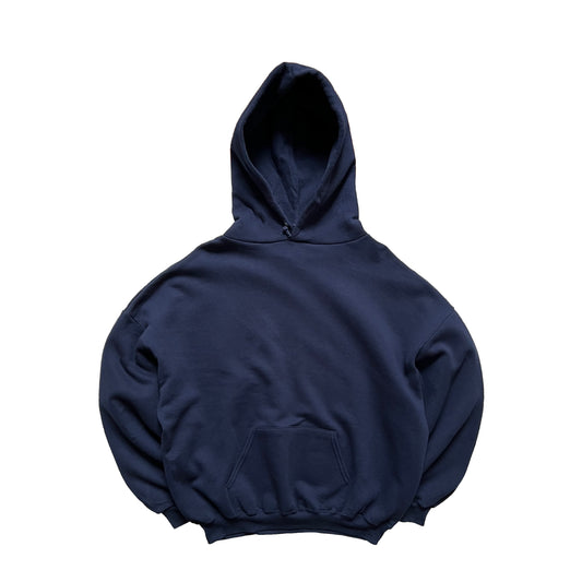 00's JERZEES OVER SIZED BLANK HOODIE "NAVY"