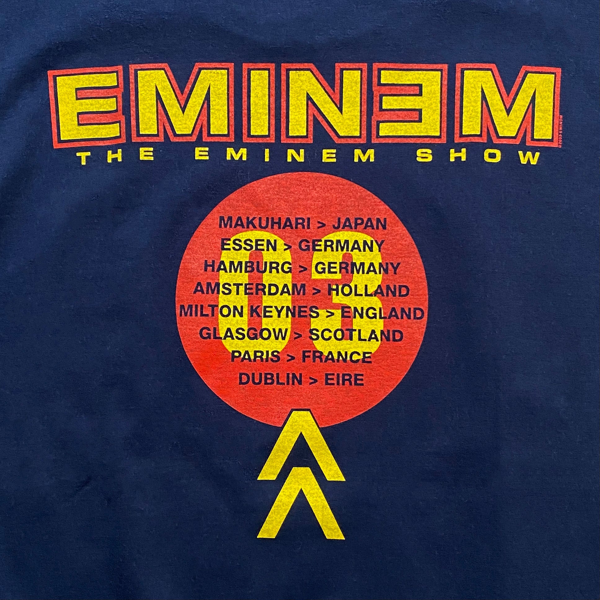 【 最終値下げ 】Eminem  show tour  shirt   00'sse7envintageshi
