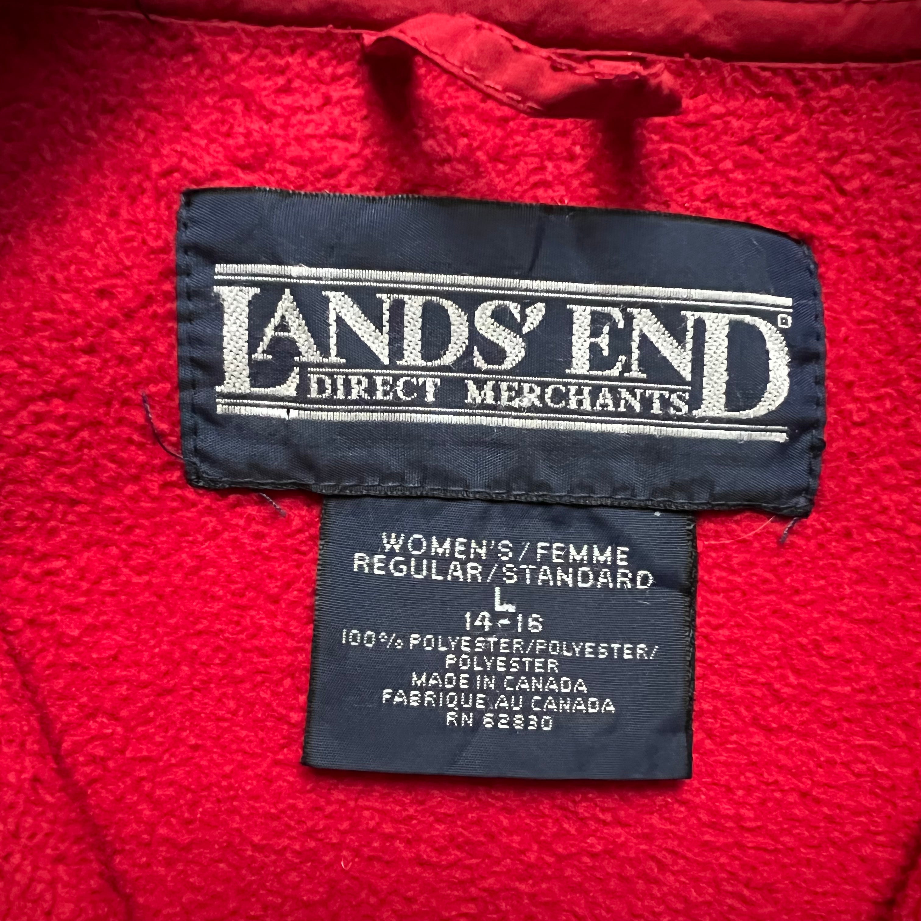 90's LAND'S END】90年代/ランズエンド/フルジップ/フリースジャケット 