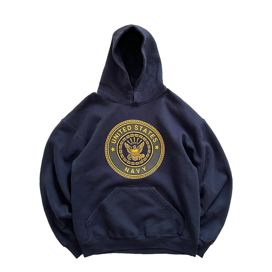 90's M.J.SOFFE "UNITED STATES NAVY" REFLECTIVE HOODIE
