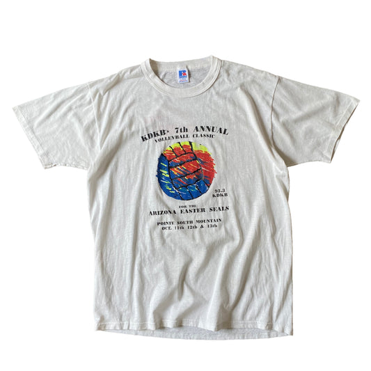 90's RUSSELL ATHLETIC "93.3 KDKB VOLLEYBALL CLASSIC" T-SHIRT